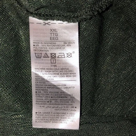 Old Navy green knit top long sleeve size XXlarge - Picture 5 of 7